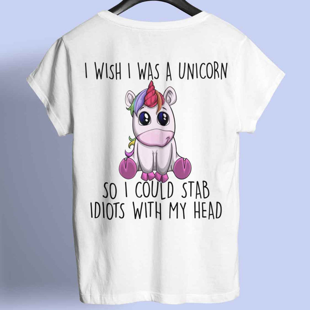 Wishing Unicorn - Shirt Unisex Backprint