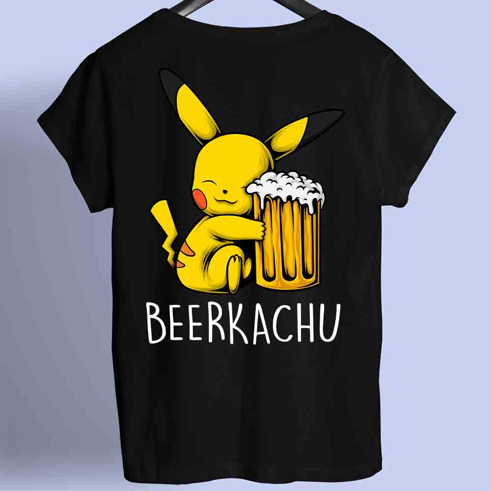 Beerkachu - Shirt Unisex Backprint