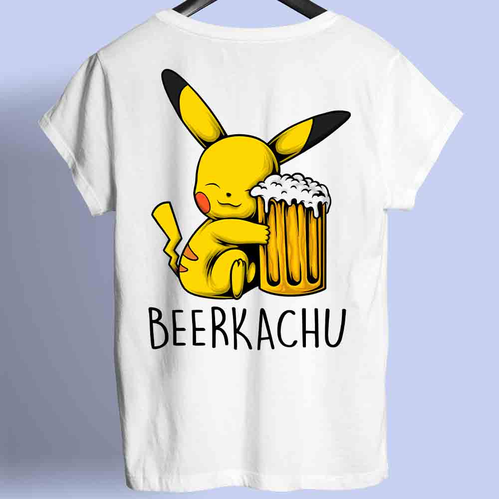 Beerkachu - Shirt Unisex Backprint